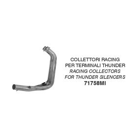 ARROW racing manifolds for Thunder silencers for Yamaha MT-07