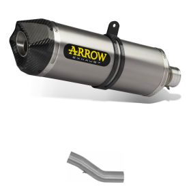 Marmitta slip-on Race-Tech ARROW titanio con fondello e raccordo per Ducati Monster 1200