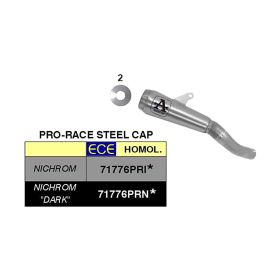 Échappement ARROW pro-race en nichrome slip-on pour Suzuki Gsx-s 750