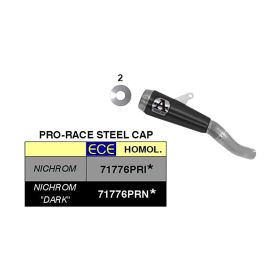 Échappement ARROW pro-race dark nichrome slip-on pour Suzuki Gsx-s 750