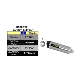 Race-Tech ARROW Titan-Auspuffkit mit Endkappe und Sammlerkits für Kawasaki ER-6N