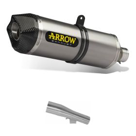 Marmitta slip-on Race-Tech ARROW alluminio con fondello carby e raccordo per Honda NC 750 S