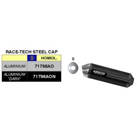 Race-Tech ARROW Dunkel Aluminium Auspuffkit mit Anschluss für Honda NC 750 X