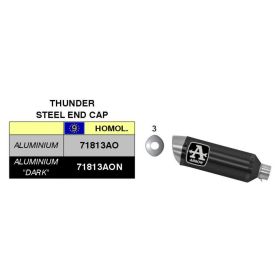 ARROW Thunder Dark Aluminium Heckkit mit Katalysatoranschluss für KTM RC 390
