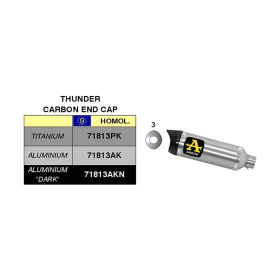 ARROW Thunder Titan Slip-On Kit mit Endkappe und Katalysatoranschluss für KTM RC 390