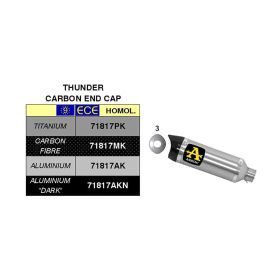 ARROW Thunder Endkappen-Kit und Katalysator-Kit Yamaha Tracer 700