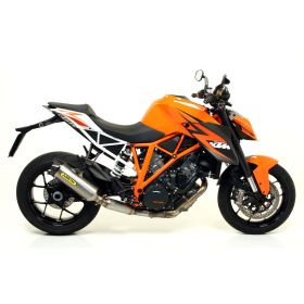 Marmitta slip-on ARROW race-tech in titanio con fondello carby per KTM 1290 superduke