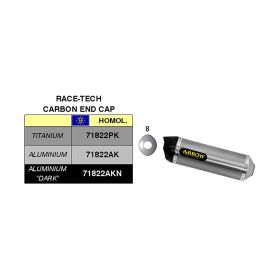 Race-Tech ARROW Aluminum End Cap and Low Connector Kit for Suzuki GSX 1250 F