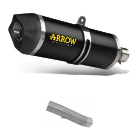 Marmitta slip-on Race-Tech ARROW carbonio con fondello carby e raccordo per BMW S 1000 RR