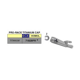 Échappement slip-on en titane ARROW pro-race pour Suzuki Katana 1000
