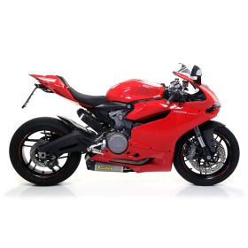 Marmitta slip-on ARROW works titanio con fondello carby per Ducati 899 panigale