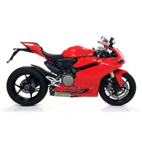 Échappement slip-on ARROW en titane avec embout en carbone pour Ducati 1299 Panigale