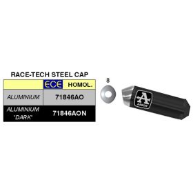 Race-Tech ARROW Aluminium Dunkel Endkappen-Kit mit Stecker für Suzuki SV 650