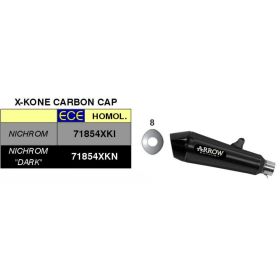 Kit d'échappement ARROW X-Kone Dark avec kit de collecteur catalytique Kawasaki Versys 650