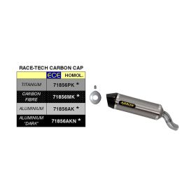 Marmitta slip-on ARROW race-tech carbonio con fondello carby per Kawasaki Z 900