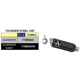 ARROW Thunder Dark Aluminium Auspuffkit mit Anschluss für KTM RC 125