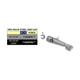 Marmitta slip-on ARROW pro-race nichrom per BMW S 1000 rr