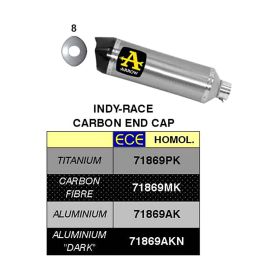 Race-Tech ARROW Aluminum Exhaust Kit with Carb End Cap and Connector for Honda CBR 1000 RR