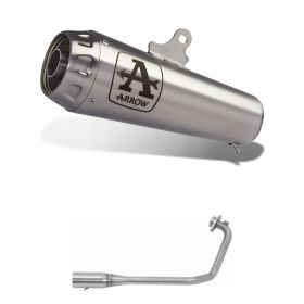 Kit d'échappement ARROW Pro-Race Slip-On nichrome et collecteur de course Suzuki GSX-R 125