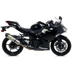 Silencieux ARROW race-tech en titane avec embout en carbone pour Kawasaki Ninja 400