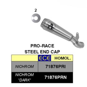ARROW Pro-Race Nichrom End Cap Kit with Catalytic Connector for Ducati Monster 797