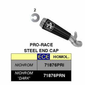 ARROW Pro-Race Nichrom Dark Exhaust Kit with Catalytic Converter for Ducati Monster 797