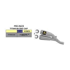 Doppio scarico ARROW Pro-Race titanio per Honda CB 1000 R