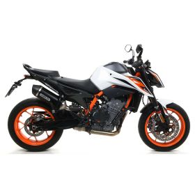 ARROW Race-Tech Slip-On Auspuff dunkel Aluminium mit Endkappe für KTM 890 Duke R
