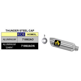 ARROW Thunder End Cap Kit aluminum with catalytic collector kit for Honda CBR 650 R