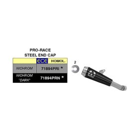 Marmitta slip-on ARROW pro-race nichrom scuro per Yamaha Yzf r3