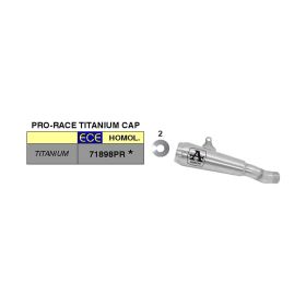 Échappement slip-on en titane ARROW pro-race pour Kawasaki Zx-6r 636