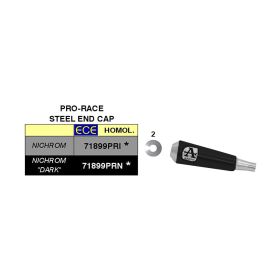 Échappement ARROW pro-race dark en nichrome slip-on pour Brixton Bx 125 x felsberg 125 x