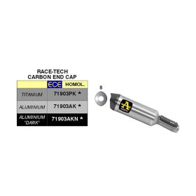 ARROW Rennsport Slip-On Auspuff aus Aluminium mit Carbon-Endkappe für BMW S 1000 RR