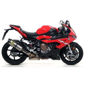 Marmitta slip-on ARROW race-tech titanio con fondello carby per BMW S 1000 rr