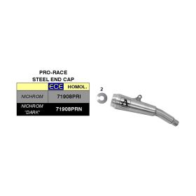 Silencieux ARROW Pro-Race en Nichrome pour Benelli 752 S