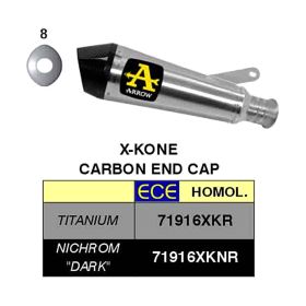 Silencieux ARROW Slip-on x-kone en titane pour KTM 1290 Superduke R