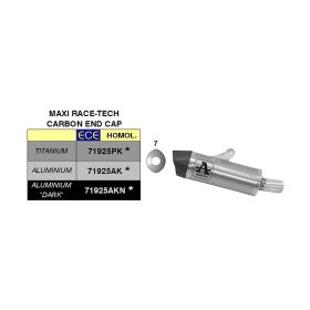 Marmitta slip-on ARROW maxi race-tech alluminio con fondello per BMW R 1250 r / rs