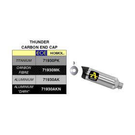 ARROW Thunder Auspuffkit mit Endkappe und Katalysator-Sammelkit für Yamaha MT-07