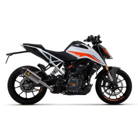 Échappement slip-on en titane ARROW indy-race avec capuchon de carburateur KTM Duke 390