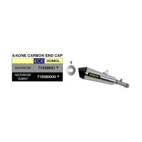 Silencieux ARROW x-kone slip-on pour Suzuki Gsx-s 1000 gx