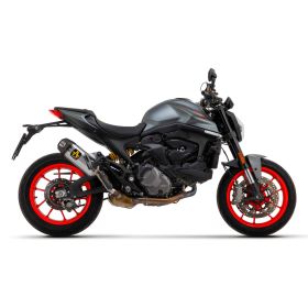 Silencieux Slip-On en Aluminium ARROW Indy Race avec Embout en Carbone Ducati Monster 937