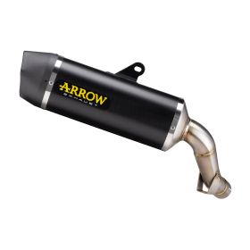 Silencieux ARROW indy-race en aluminium noir avec embout pour Kawasaki Versys 1000