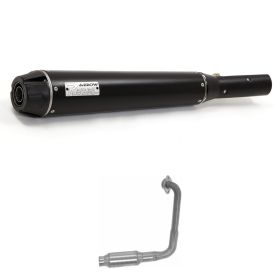 ARROW Rebel Endkappen-Kit und Carbon-Saitenhalter mit Katalysator für Yamaha XSR 125