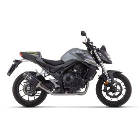 Marmitta slip-on ARROW indy race alluminio scuro con fondello per Honda Cb 750 hornet