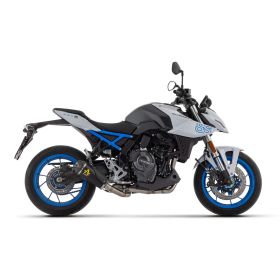 Komplette ARROW Auspuffanlage dunkel Nichrom mit Carb Cap für Suzuki Gsx-8s