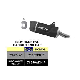 ARROW Indy Race Evo Titan Slip-On Auspuff mit Endkappe für CF Moto 450nk 450sr