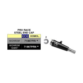 ARROW Pro-Race Dark Nichrom Slip-On Auspuff für Kawasaki Z 500