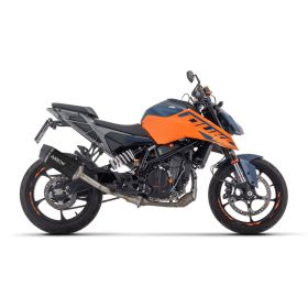 Silencieux ARROW Indy Race Evo Slip-On en aluminium noir et embout pour KTM Duke 125