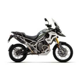 Échappement slip-on en aluminium noir ARROW pour Triumph Tiger 1200