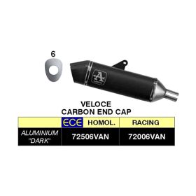 Silencieux ARROW en aluminium noir pour Triumph Tiger 900